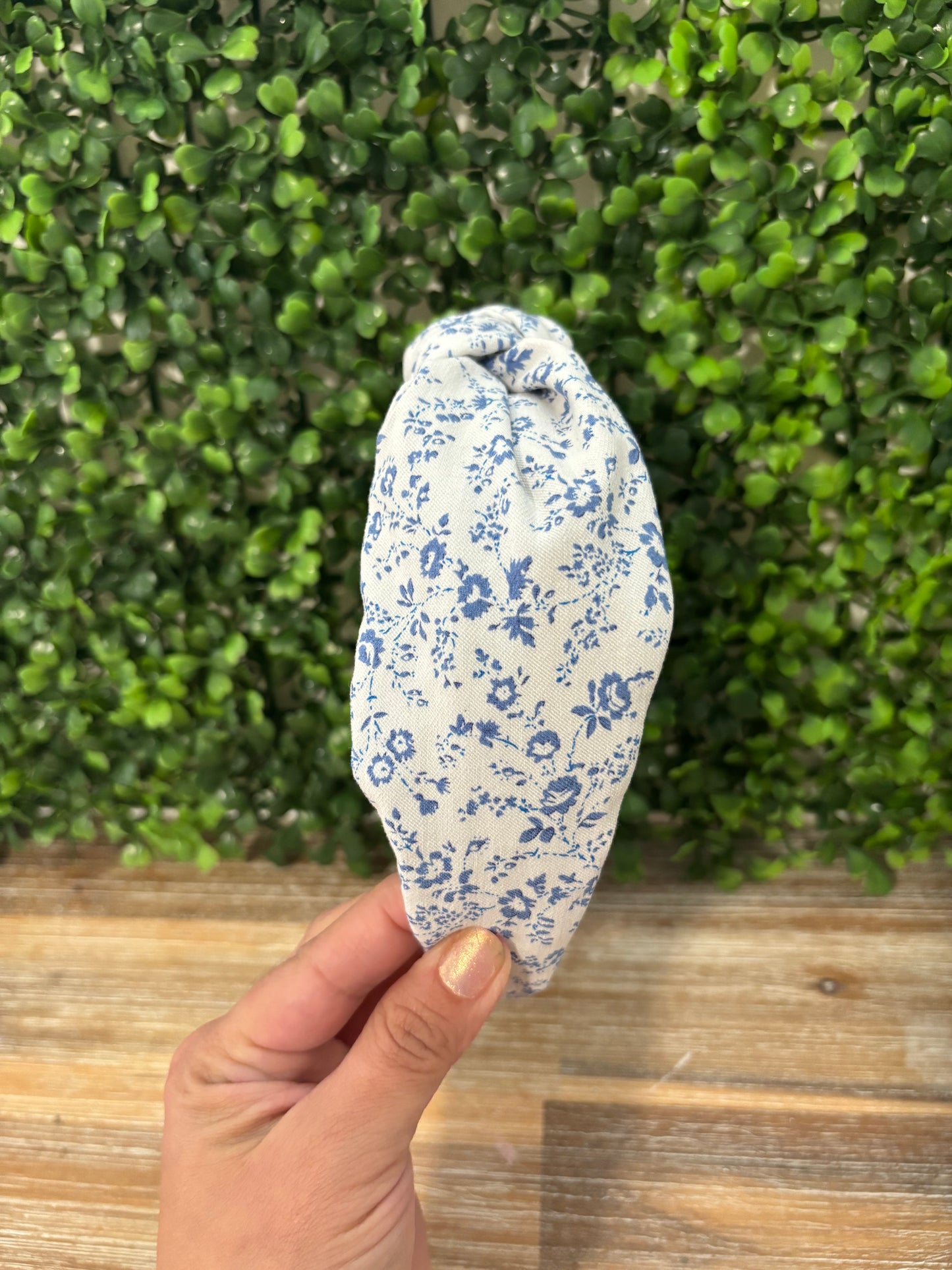 Floral Blue Headband
