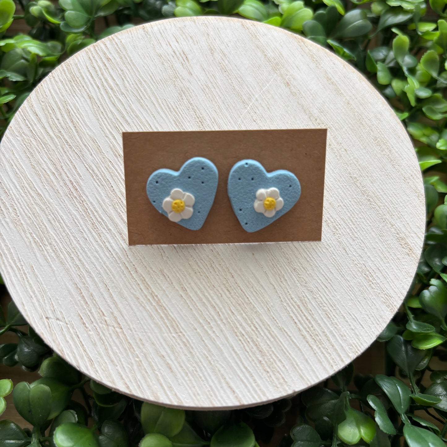 Heart Lily Stud Earrings
