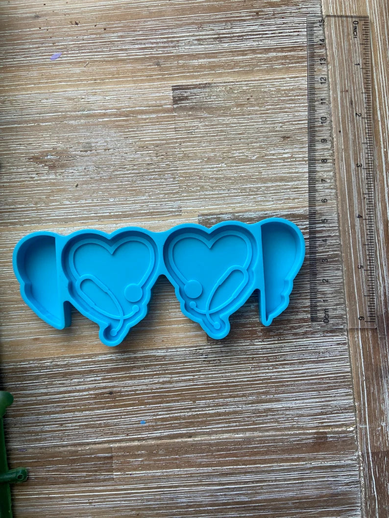 Nurse Heart Straw Topper Mold