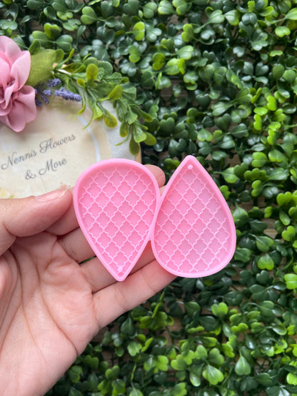 Teardrop w/Pattern Earrings Mold
