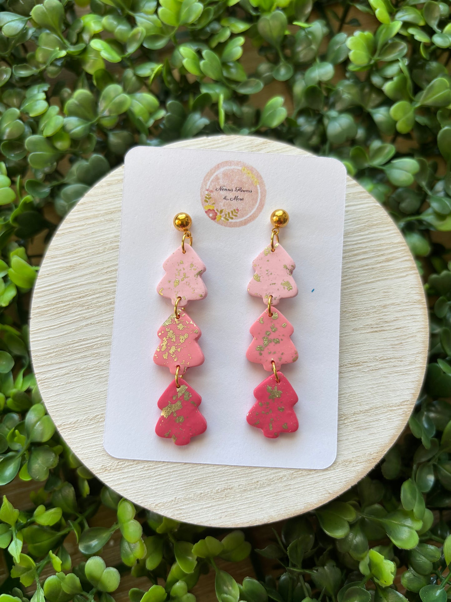 Christmas Trees Dangle Earrings
