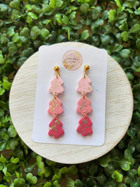 Christmas Trees Dangle Earrings