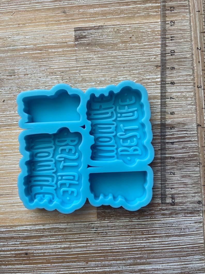 Mom Life Best Life Straw Topper  Mold