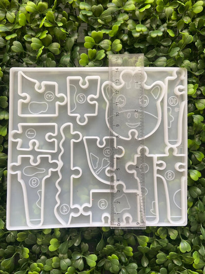 Giraffe Puzzle Mold