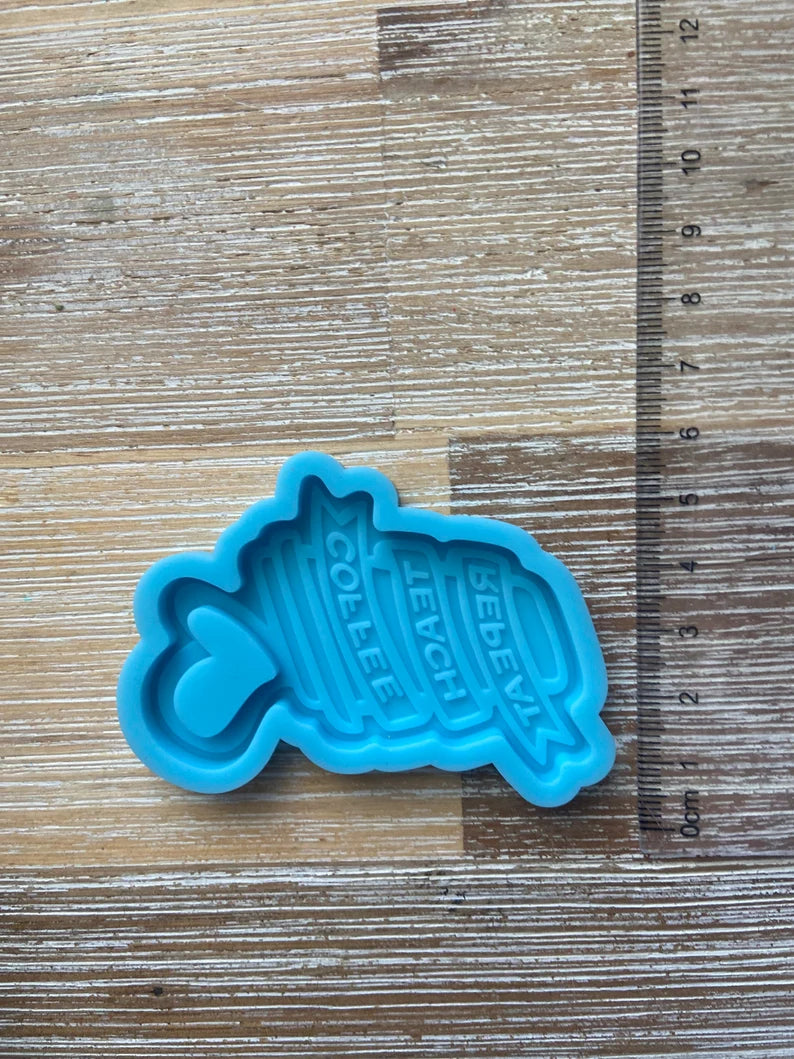 Coffee Teach Repeat Mold