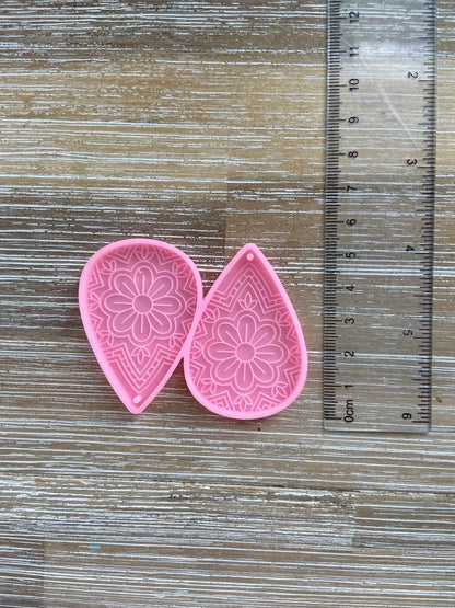 Flower Dangle Earrings Mold