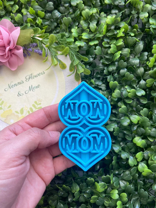 Mom Straw Topper Mold