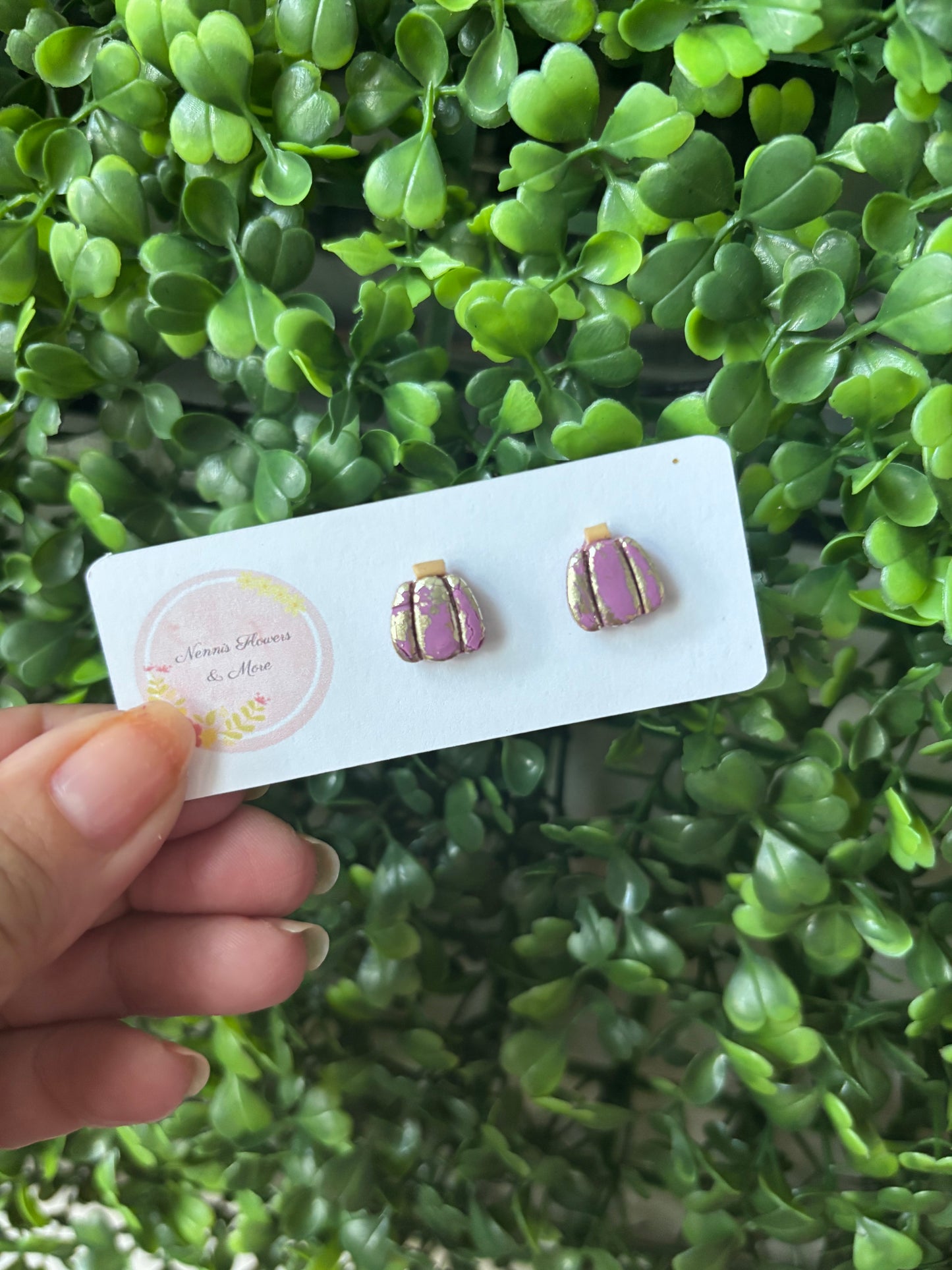 Pumpkin Stud Earrings