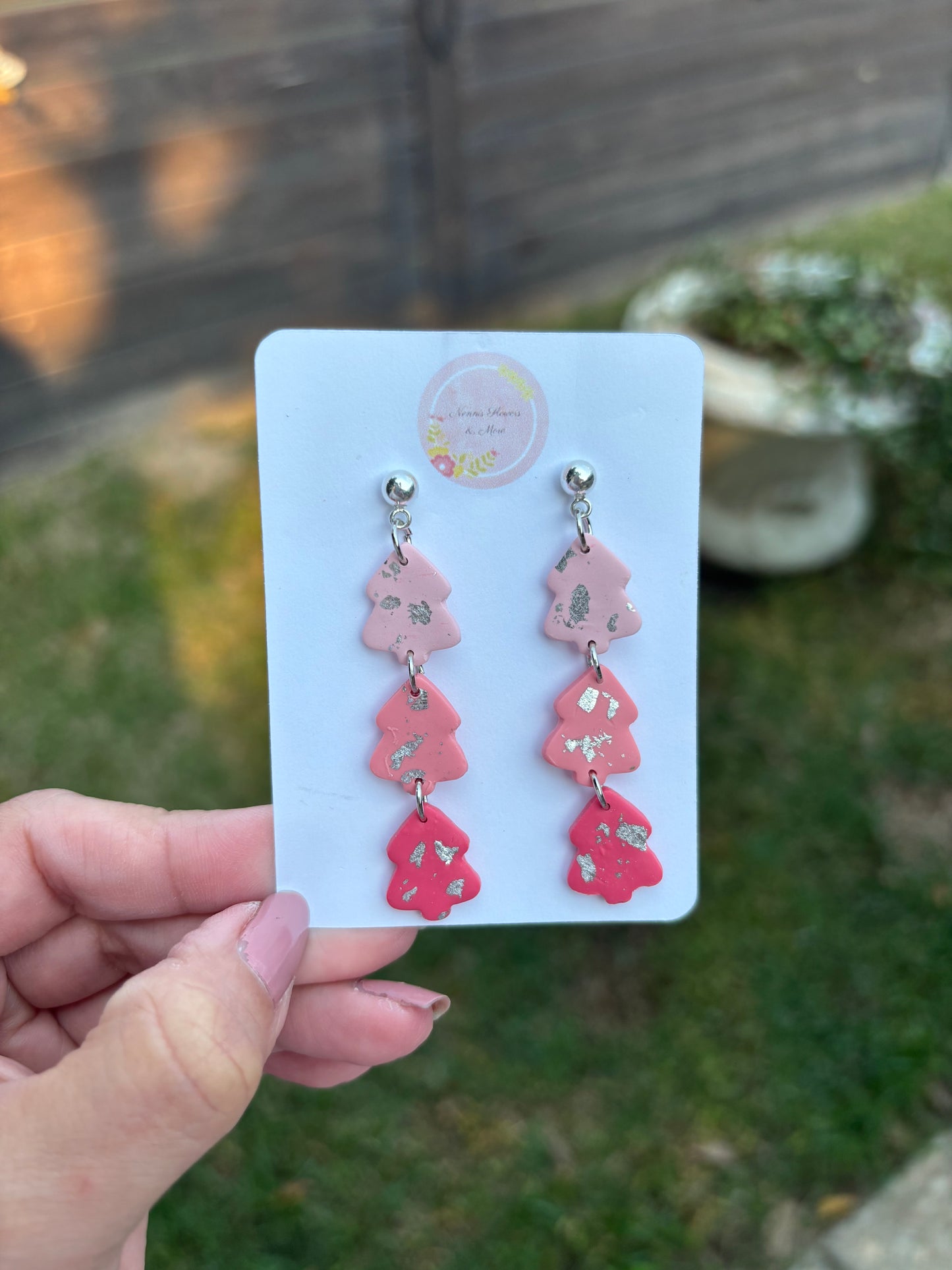 Christmas Trees Dangle Earrings