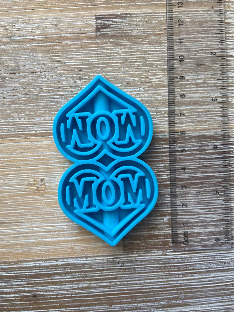 Mom Straw Topper Mold