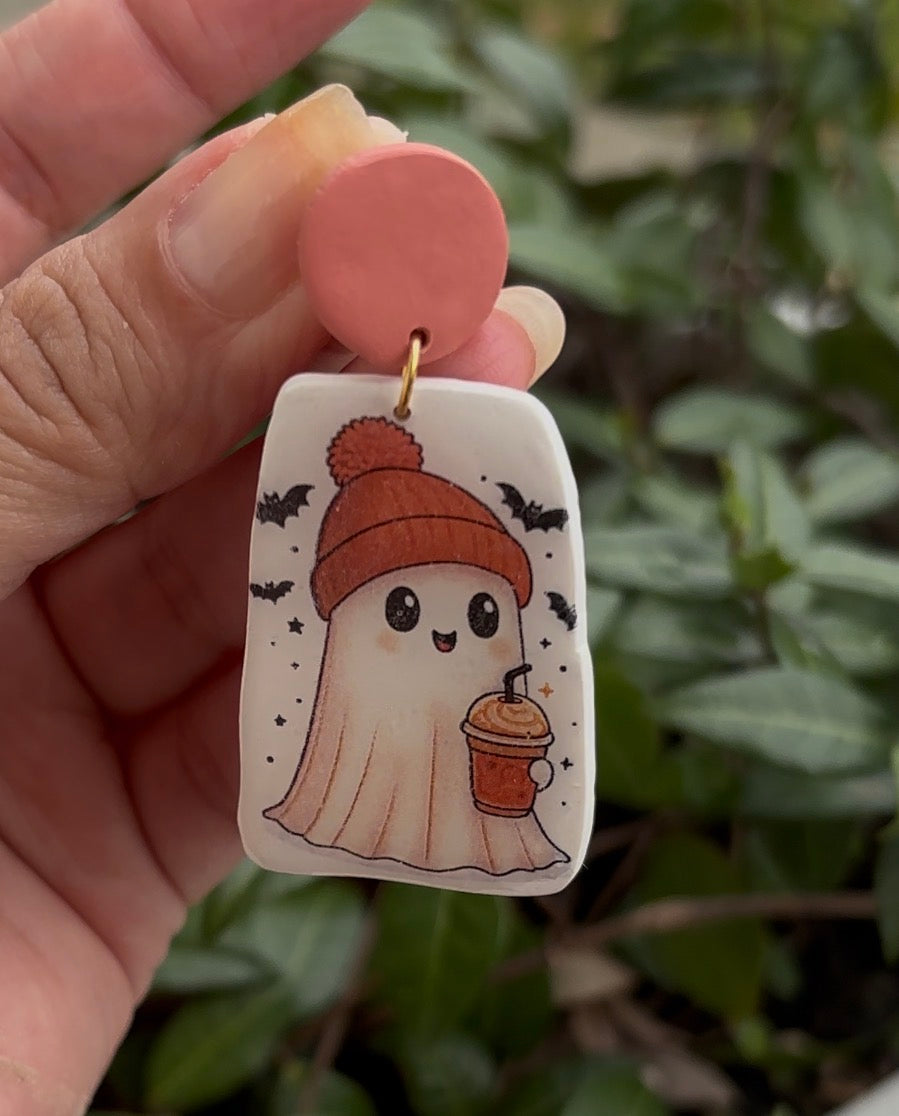 Fall Ghost Earrings