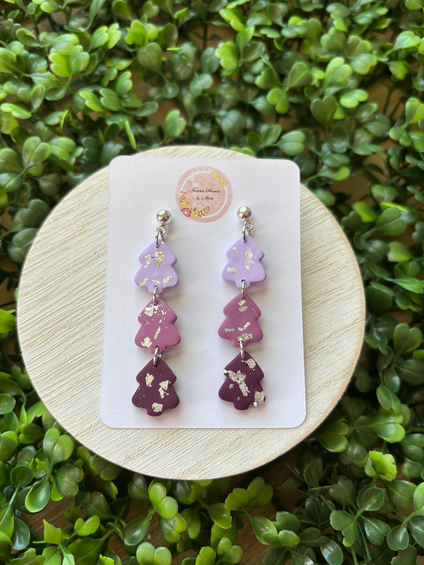 Christmas Trees Dangle Earrings