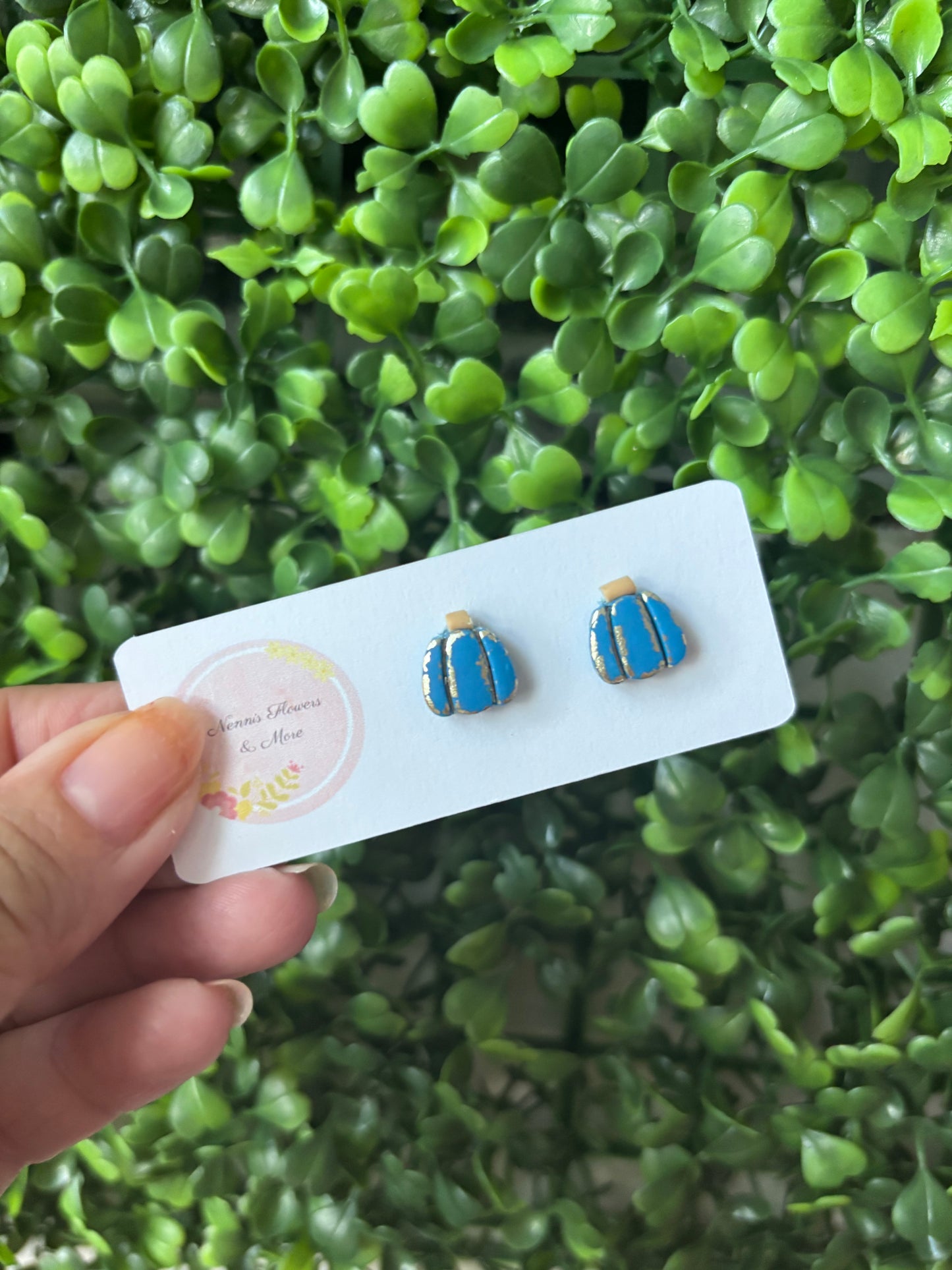 Pumpkin Stud Earrings