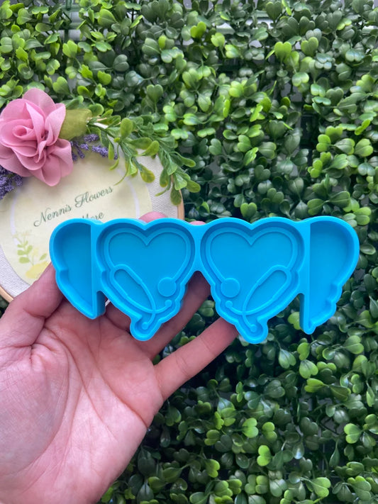 Nurse Heart Straw Topper Mold