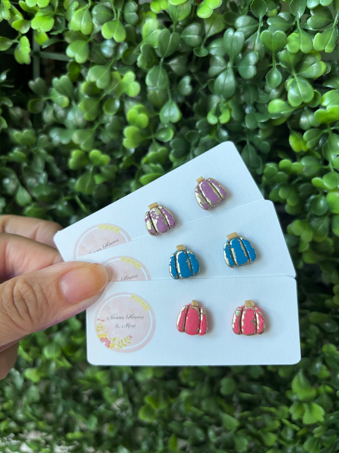 Pumpkin Stud Earrings