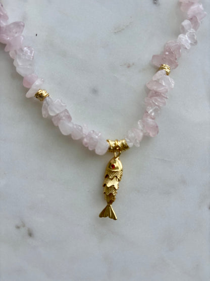 Gold Fish Necklace