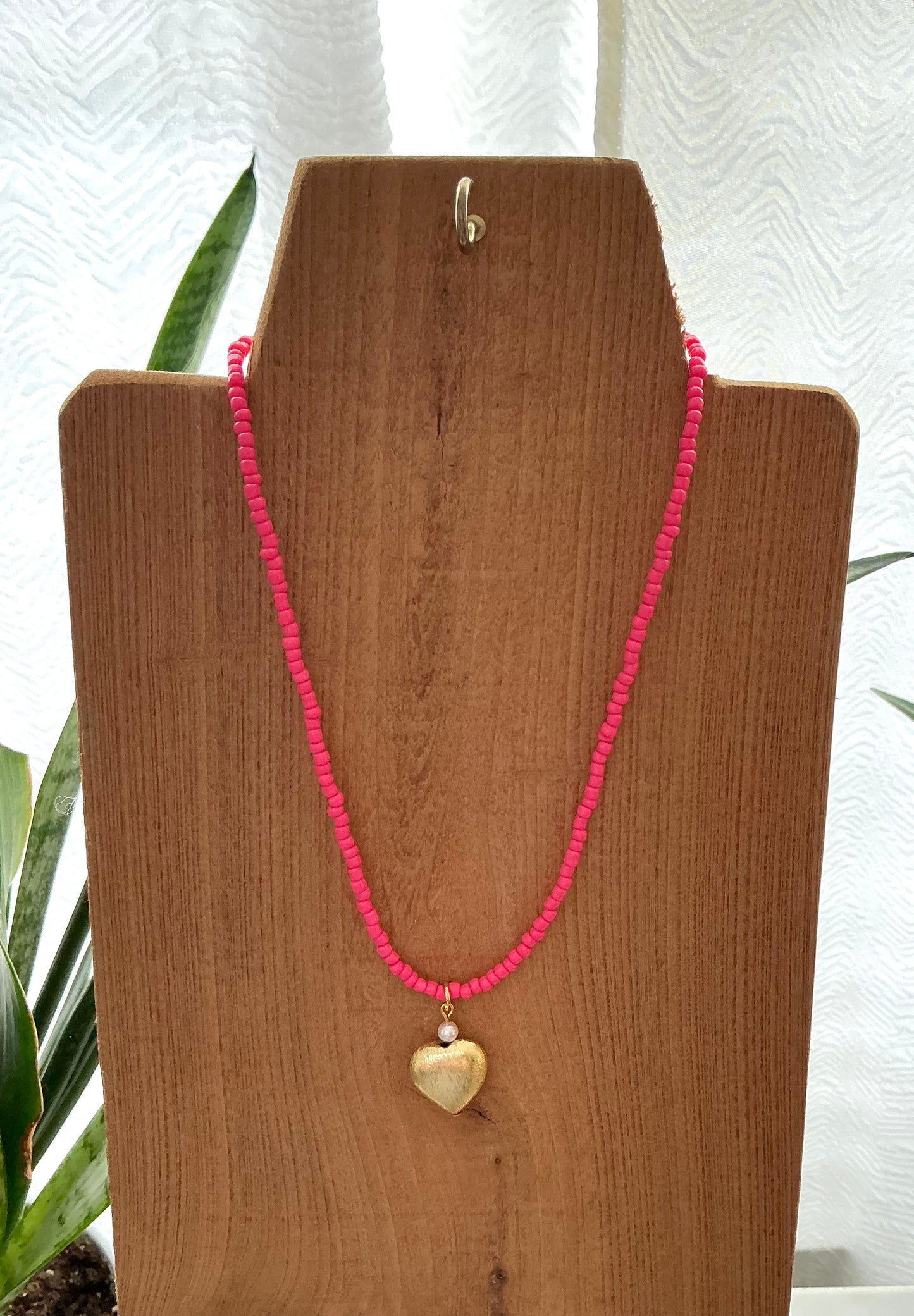 Pink Heart Necklace