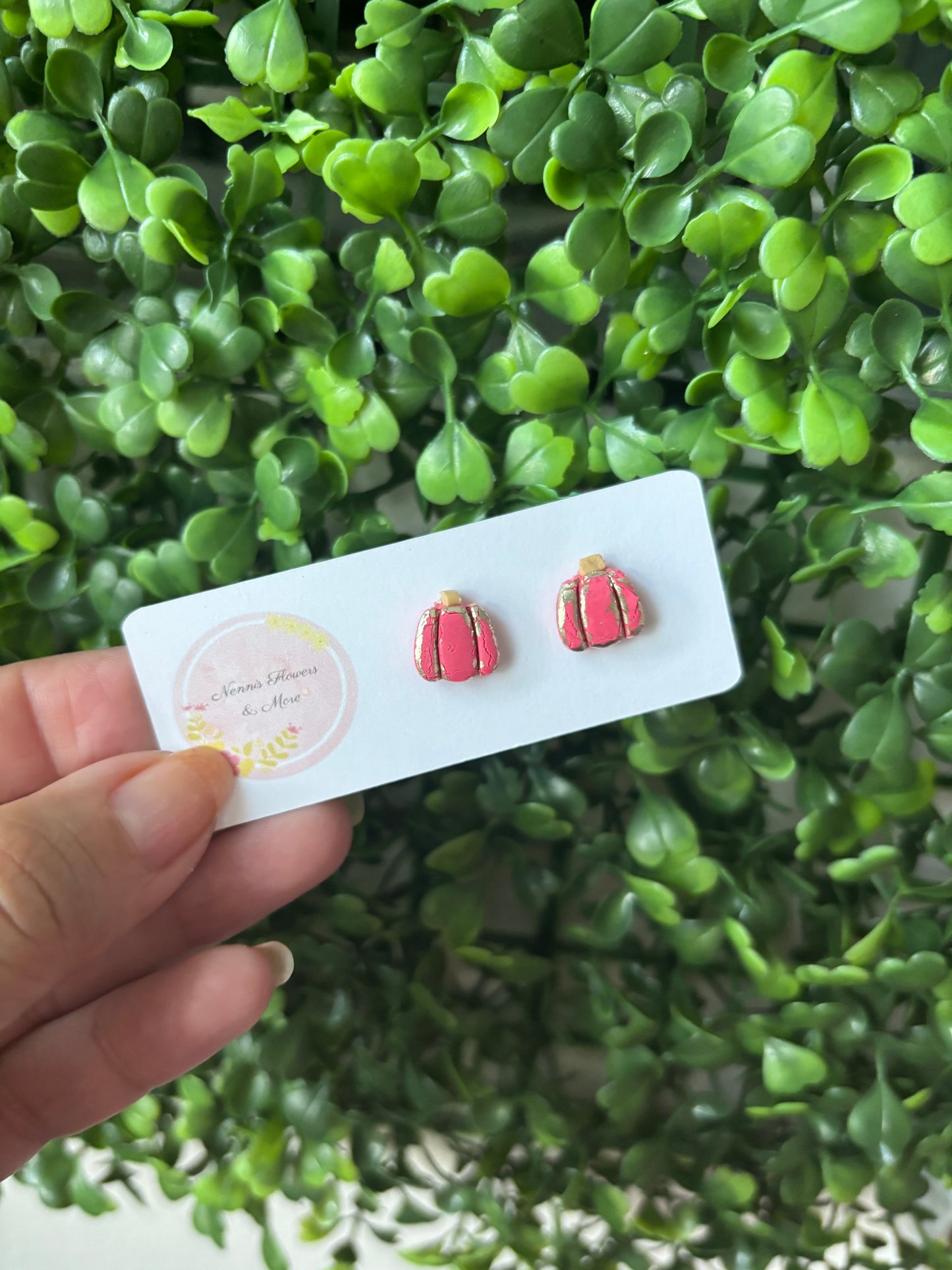 Pumpkin Stud Earrings