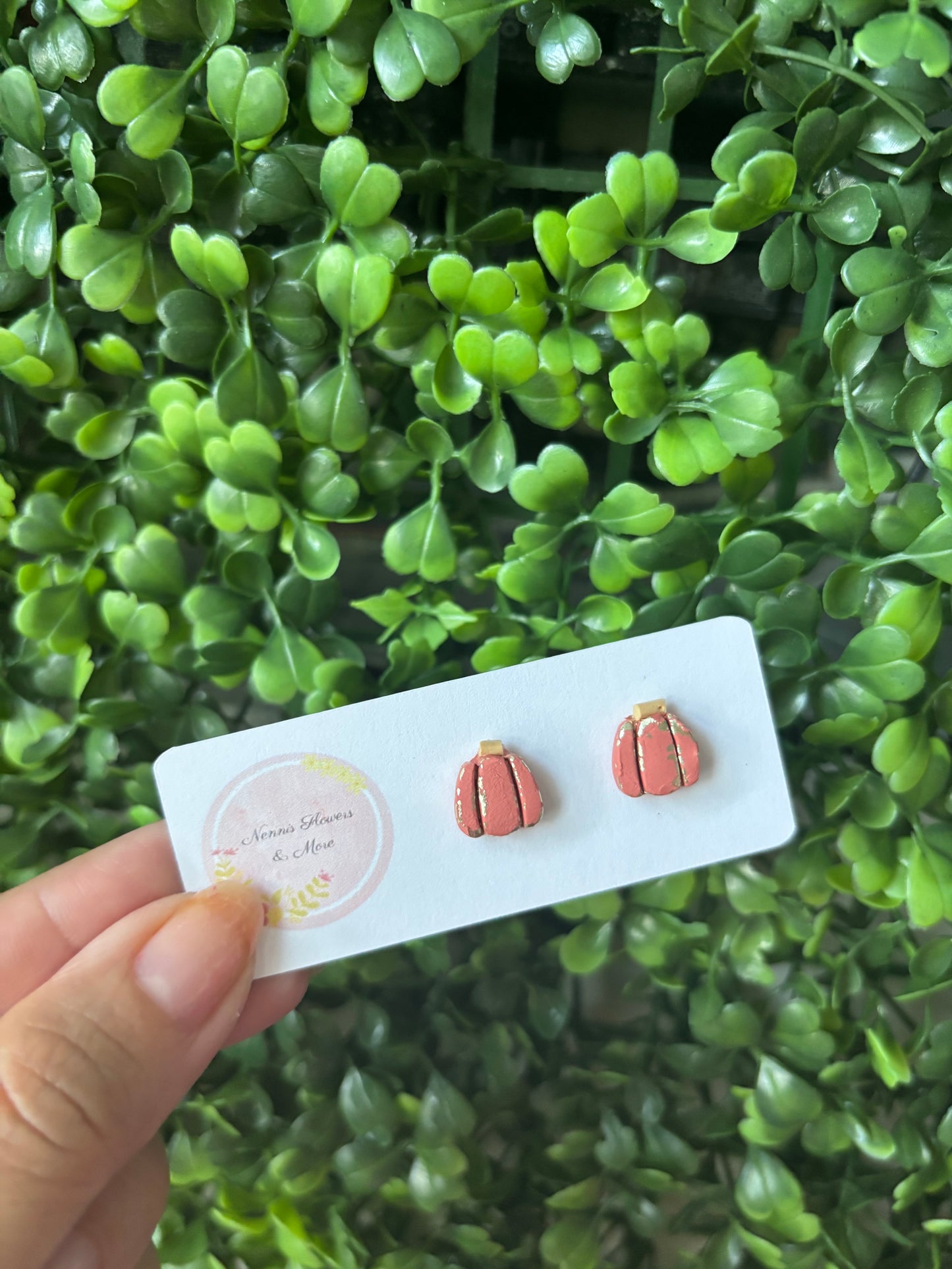 Pumpkin Stud Earrings
