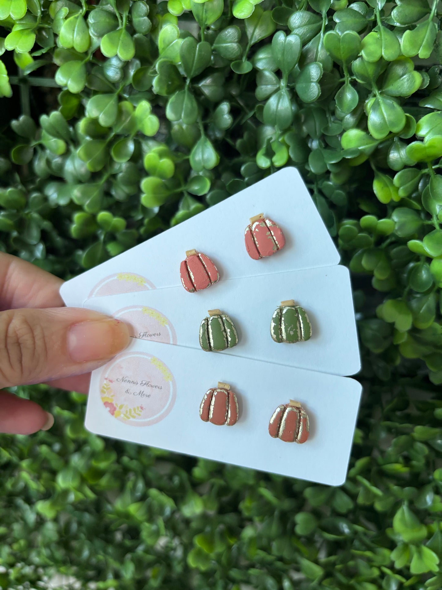 Pumpkin Stud Earrings