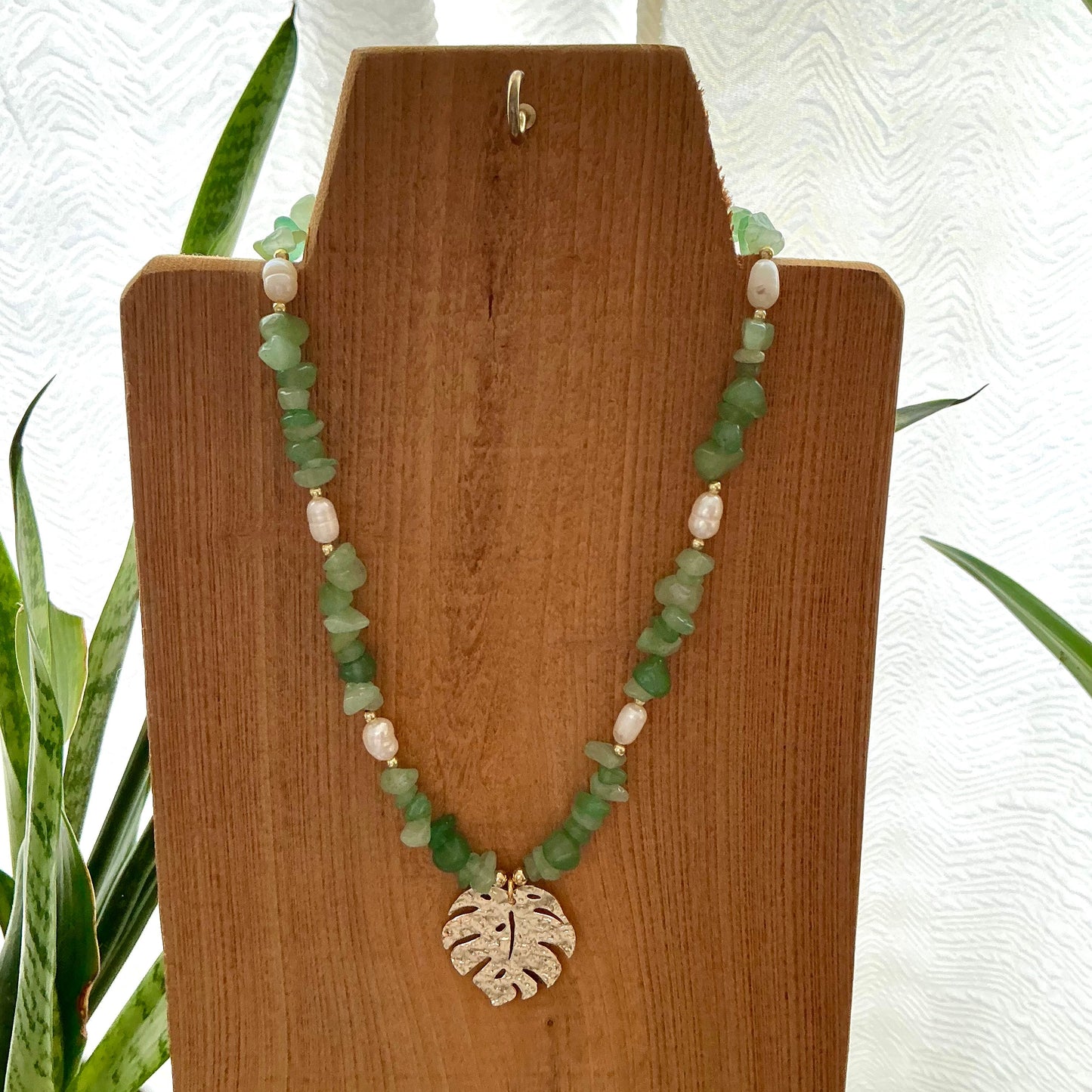 Green Leaf Necklace