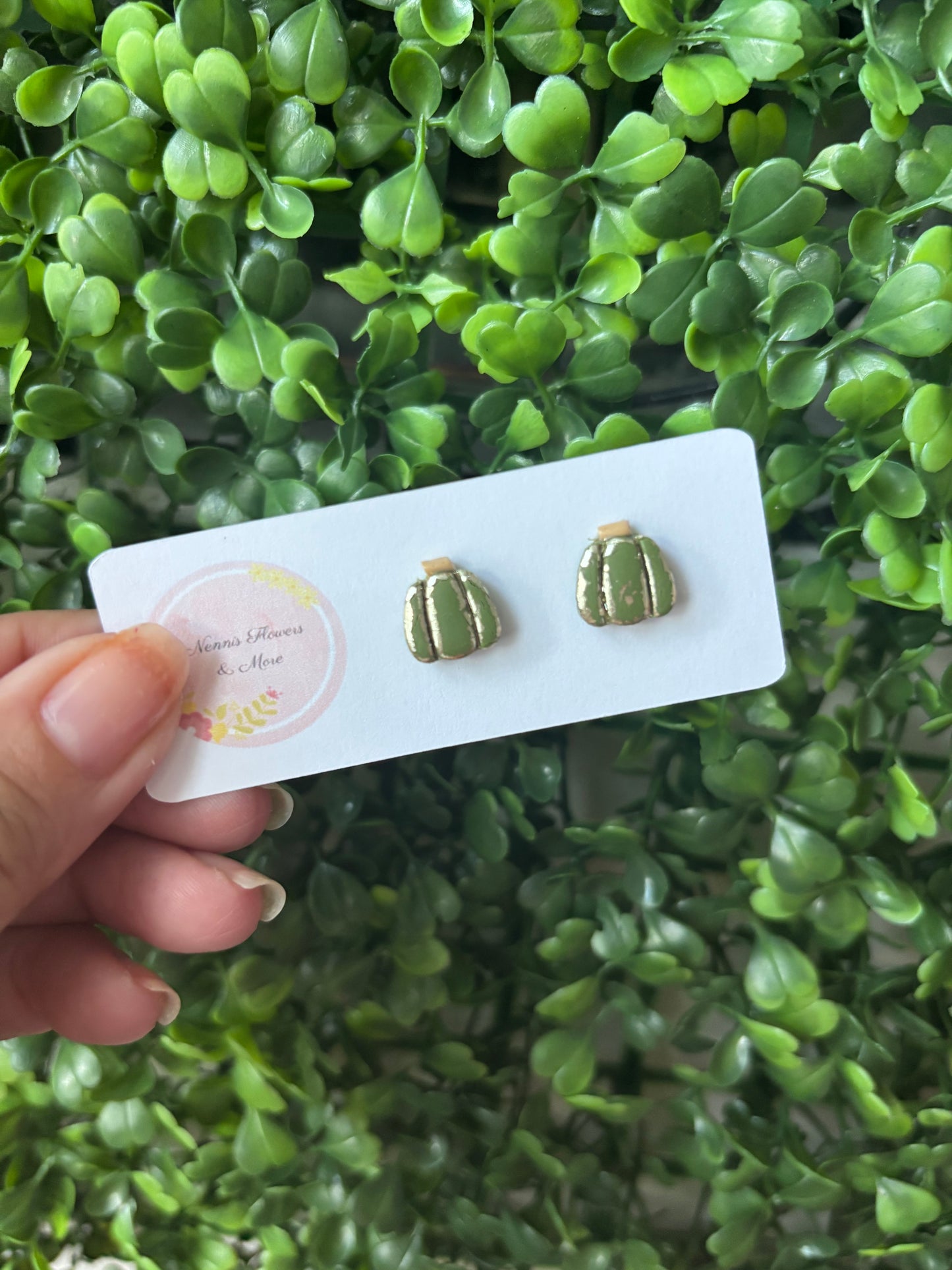 Pumpkin Stud Earrings