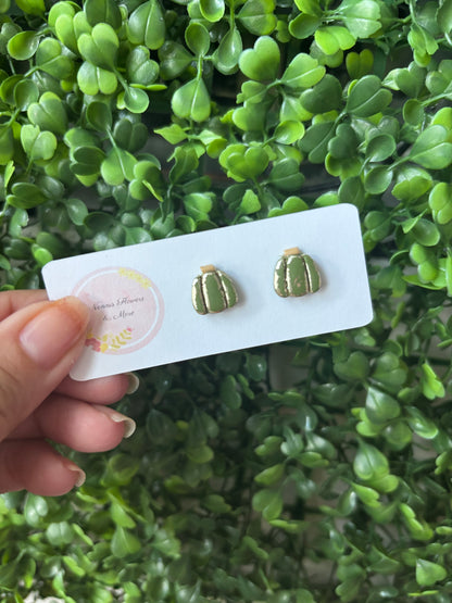 Pumpkin Stud Earrings