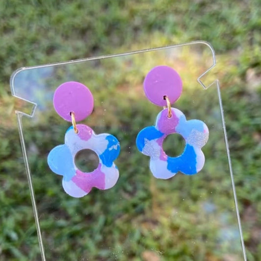 Dangle Flower Earrings