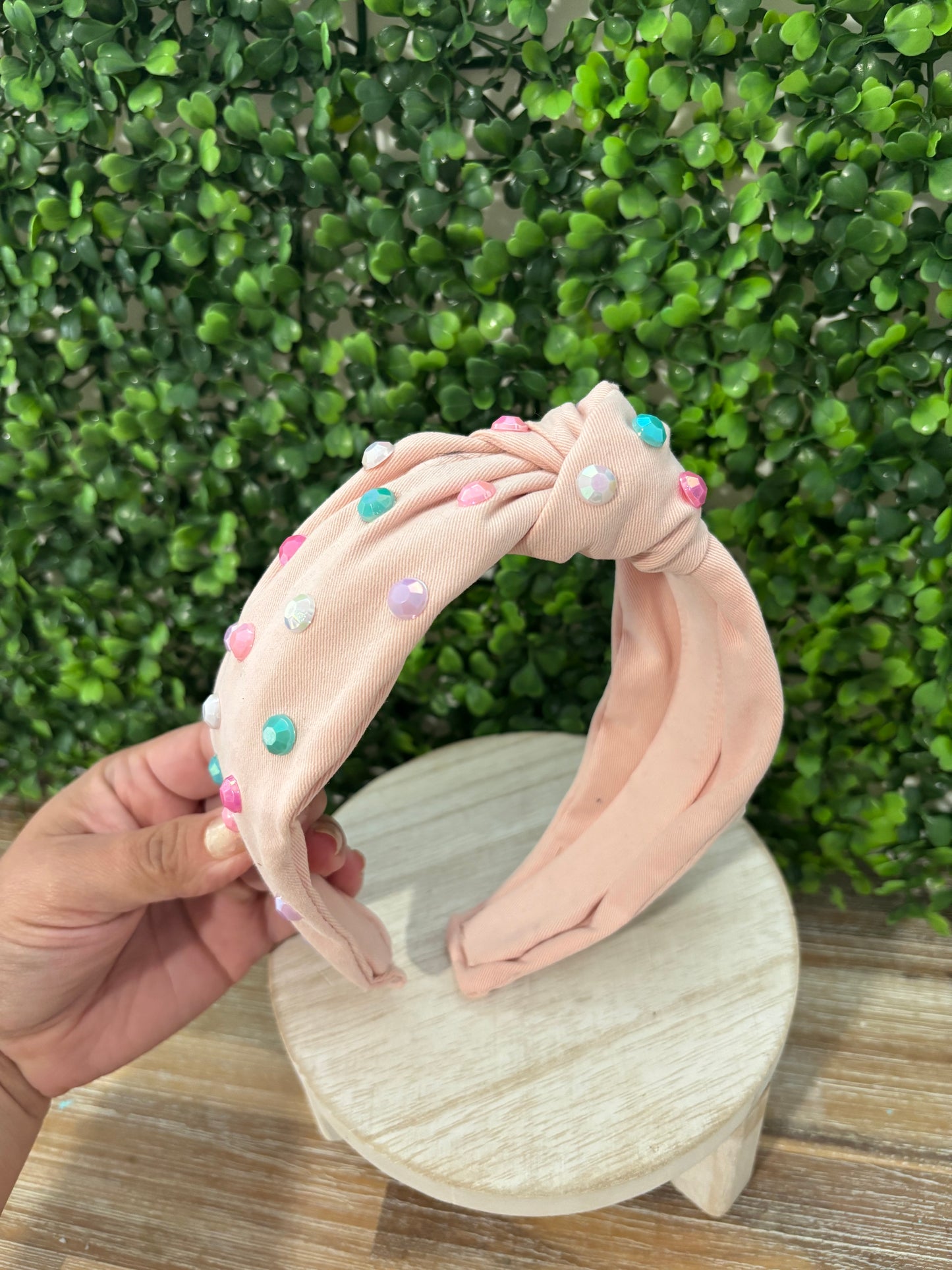 Pink Stoned Headband