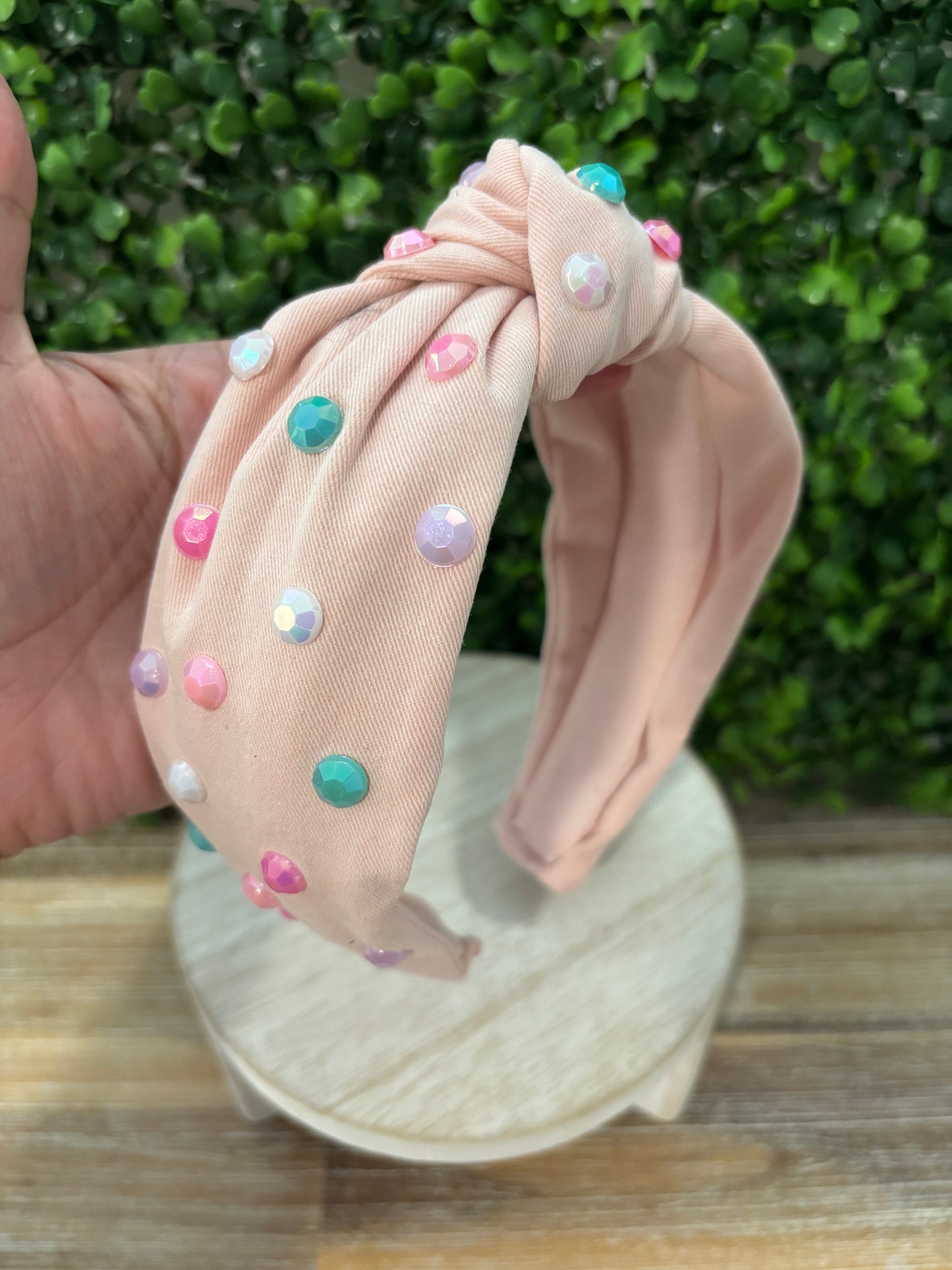 Pink Stoned Headband