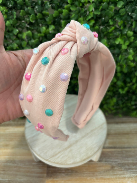 Pink Stoned Headband