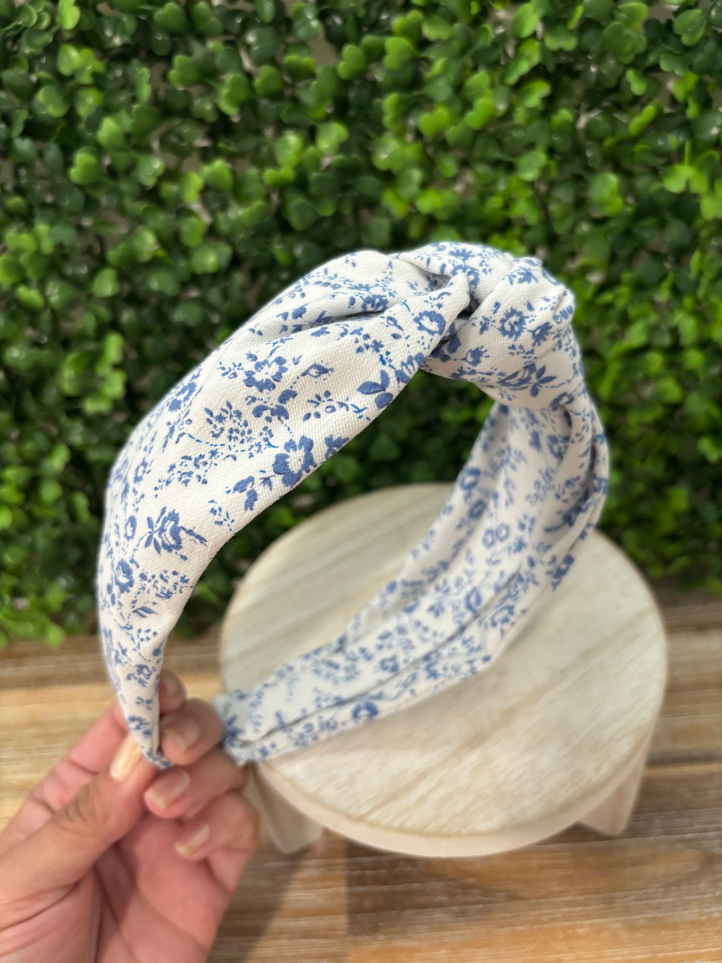 Floral Blue Headband