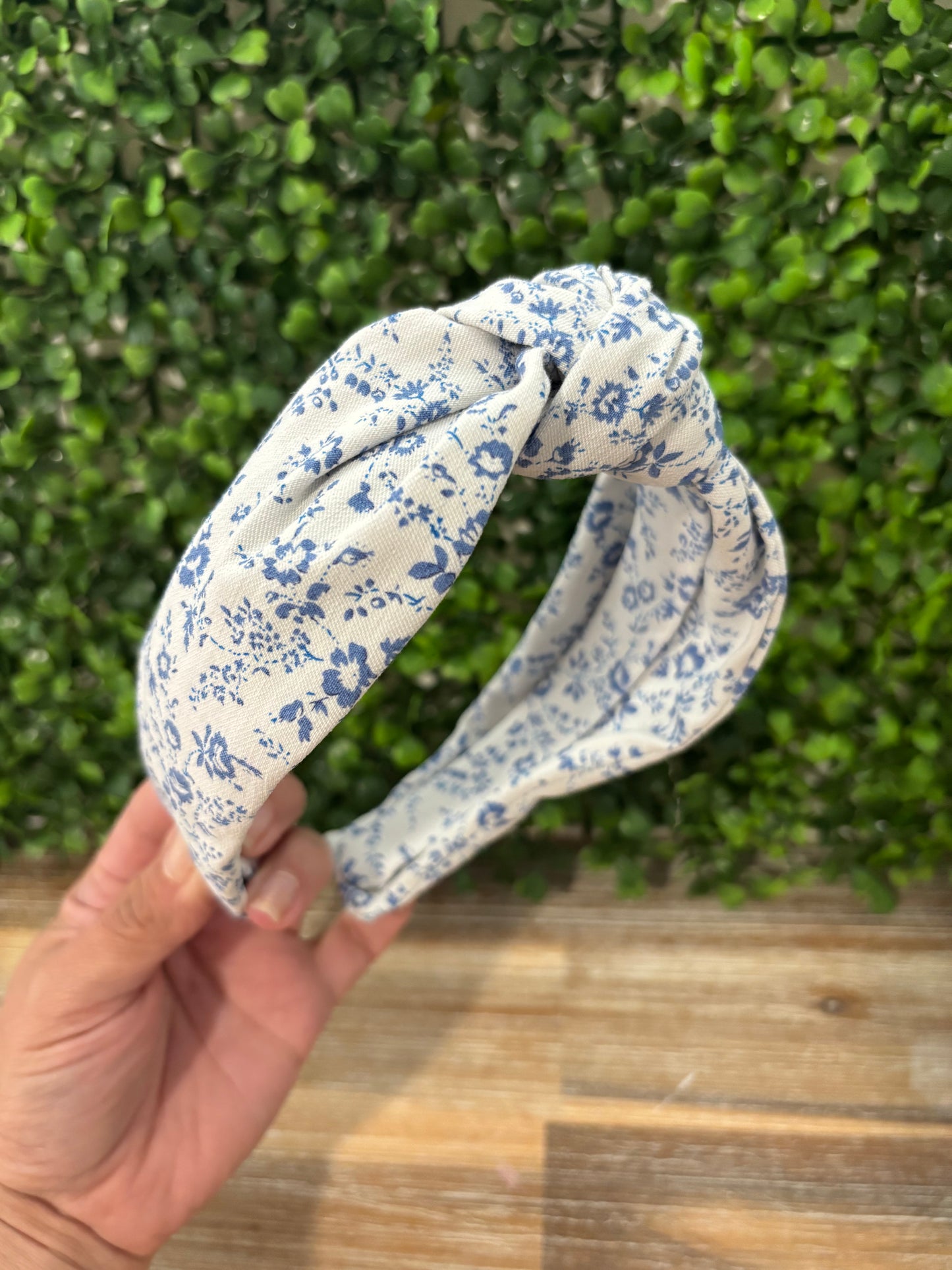 Floral Blue Headband