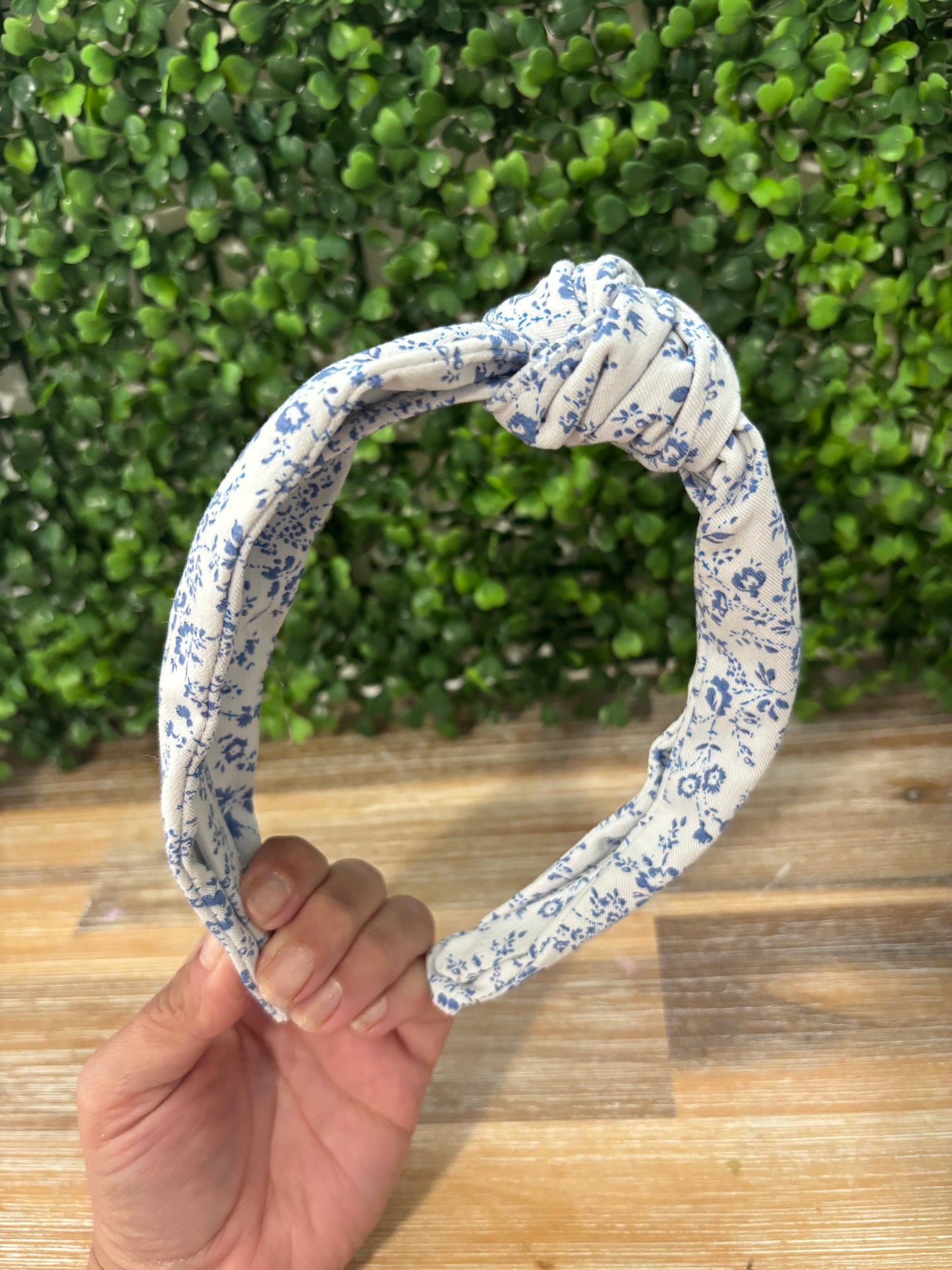 Floral Blue Headband