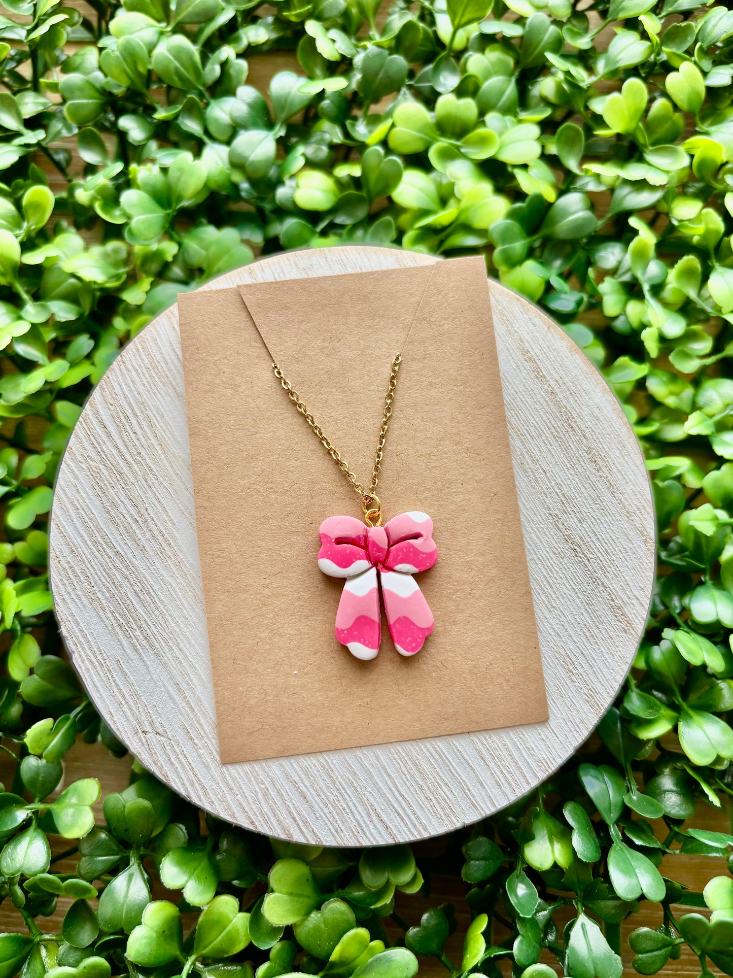 Bow Pendant Necklace