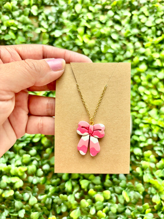 Bow Pendant Necklace