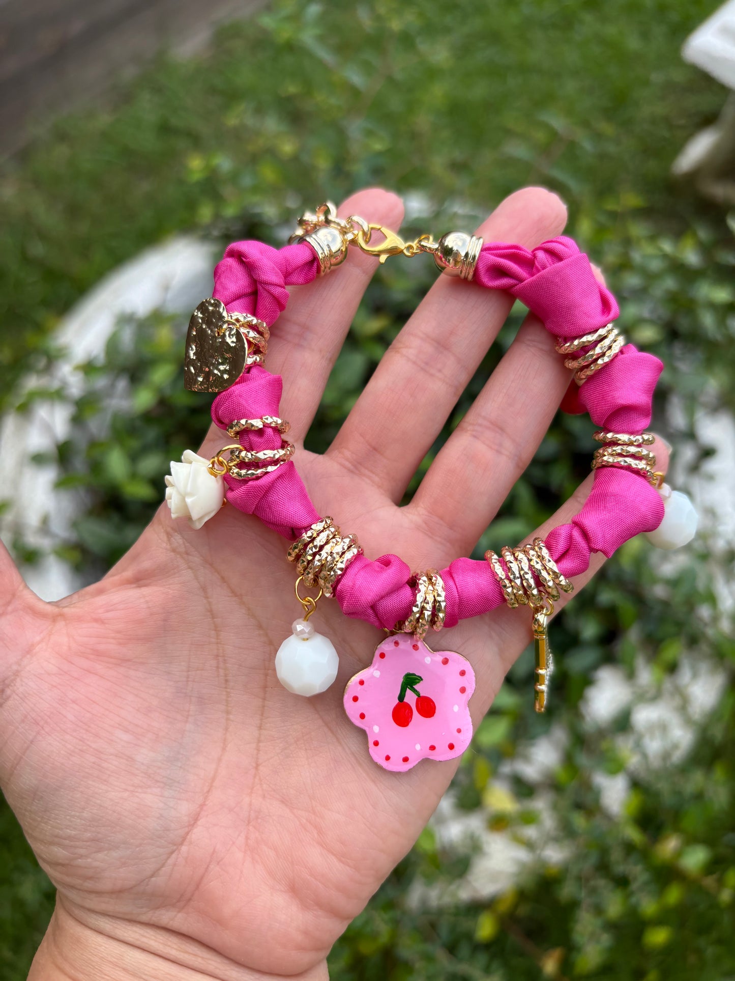 Cherry Charm Bracelet
