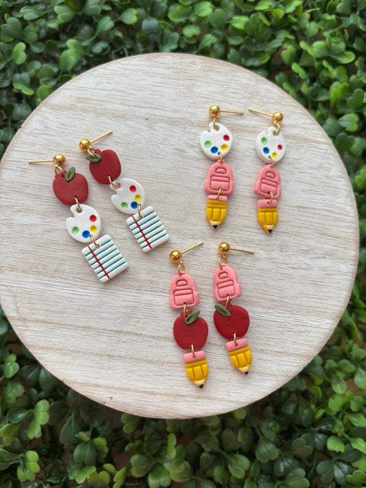 School Dangle Earrings