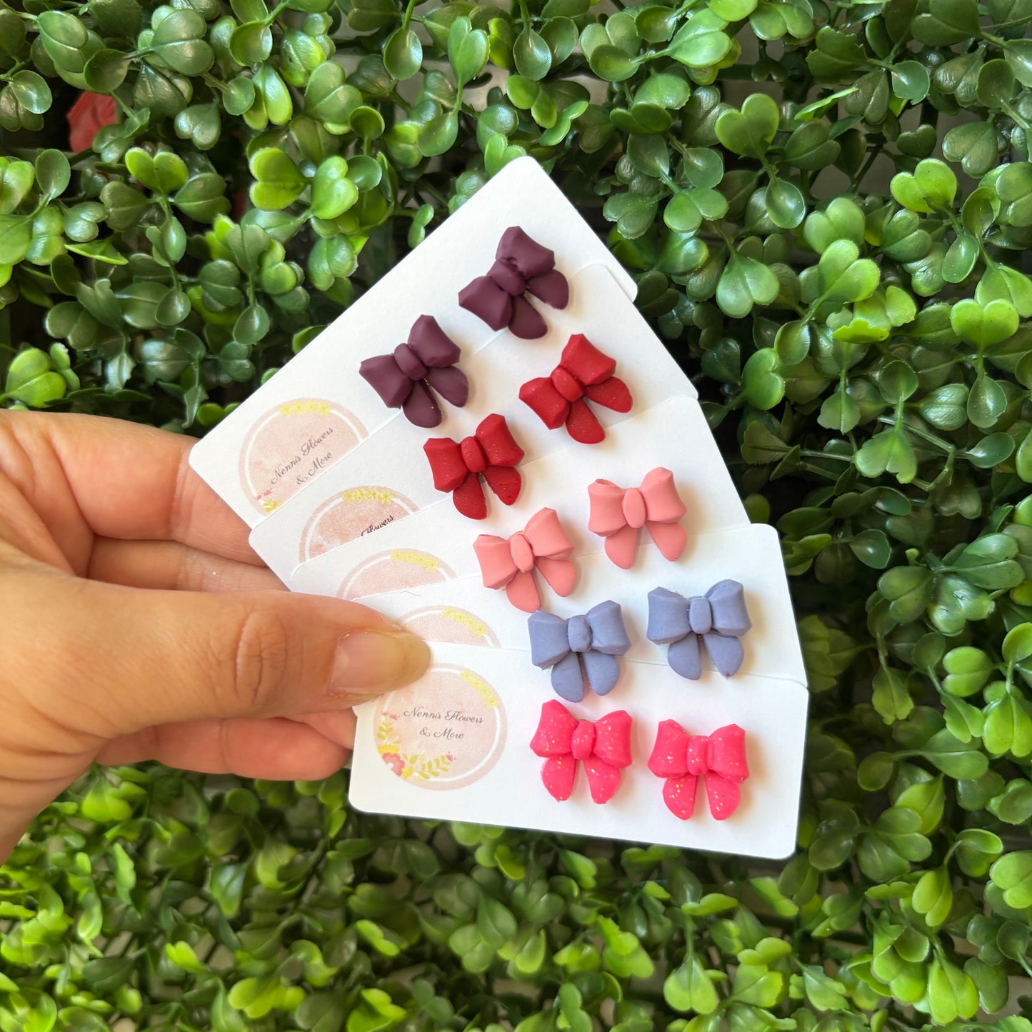 3D Bow Stud Earrings