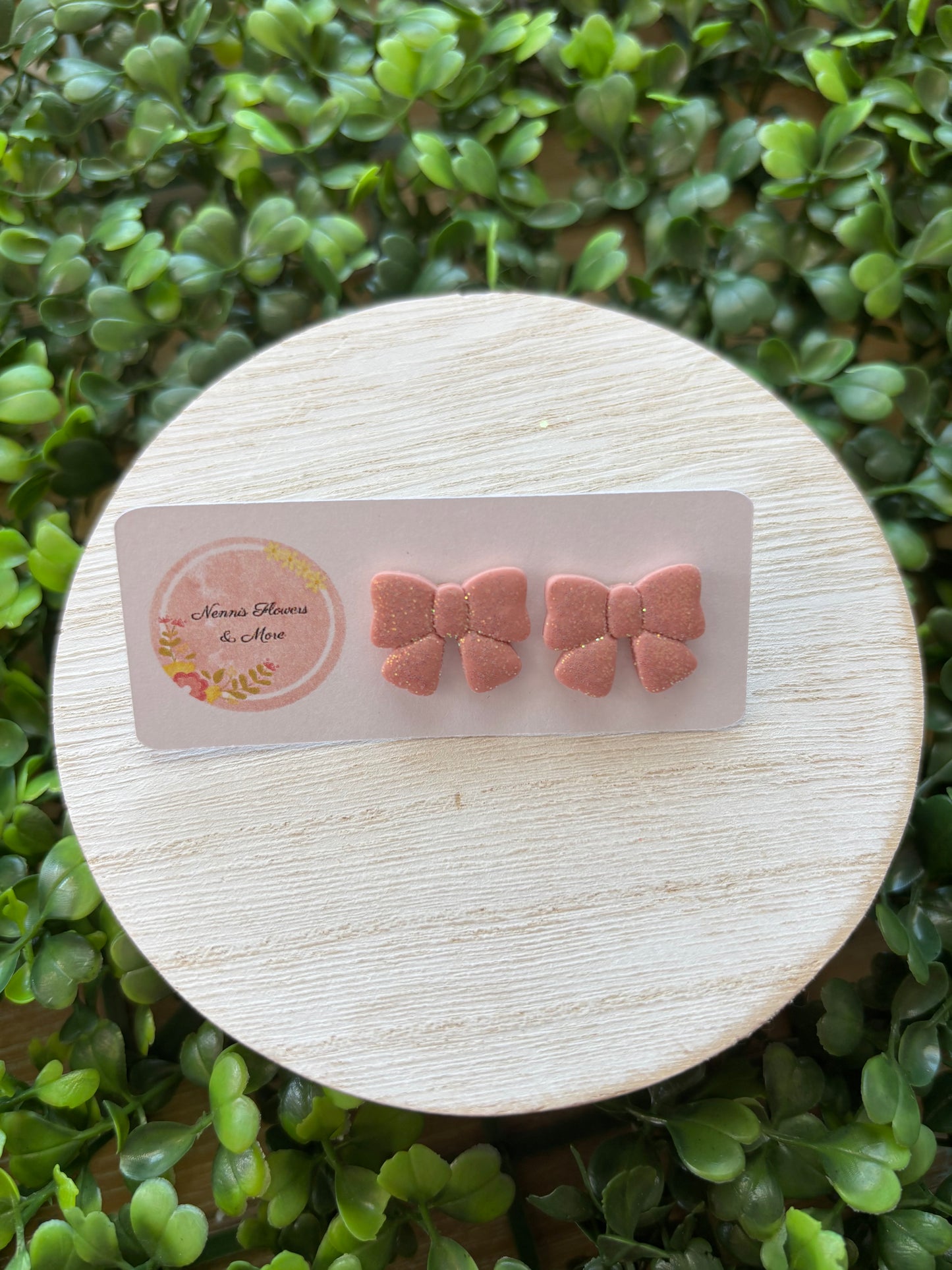 Flat Bow Stud Earrings