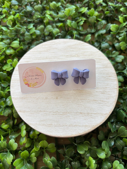 3D Bow Stud Earrings