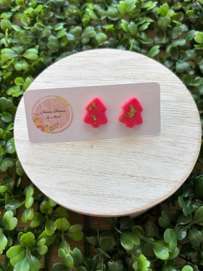 Christmas Tree Stud Earrings