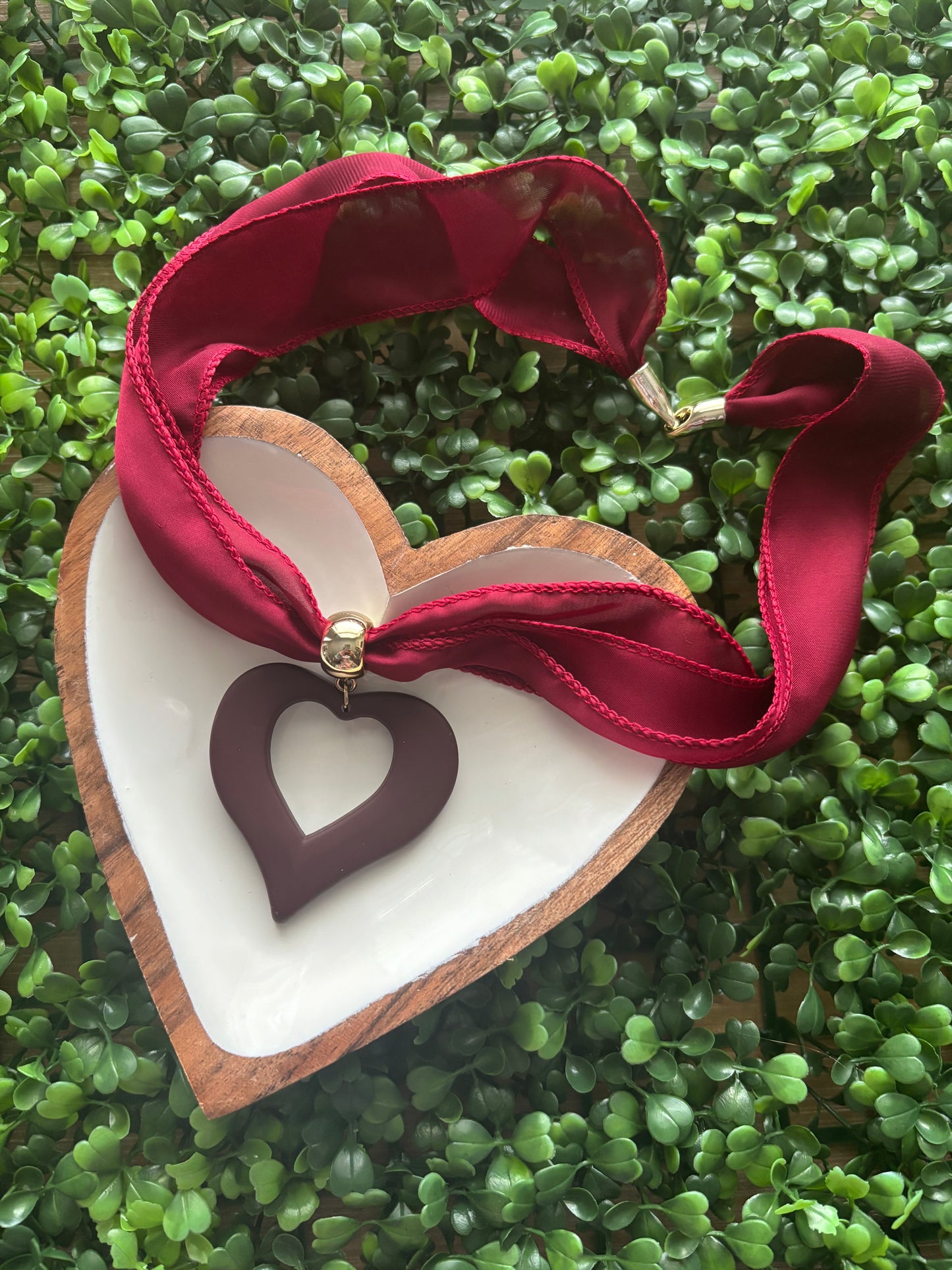 Heart Fabric Necklace