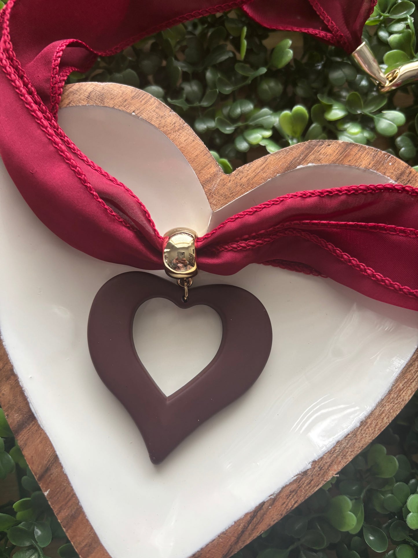 Heart Fabric Necklace