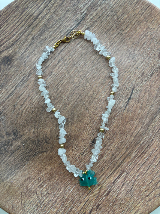 Blue Crab Necklace
