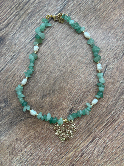 Green Leaf Necklace