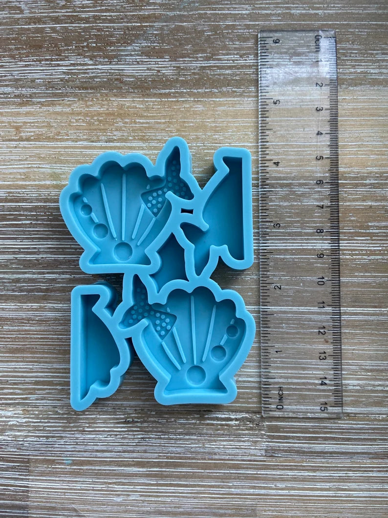 Sea Shell Straw Topper Mold
