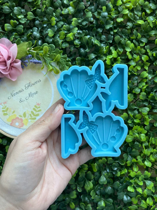 Sea Shell Straw Topper Mold