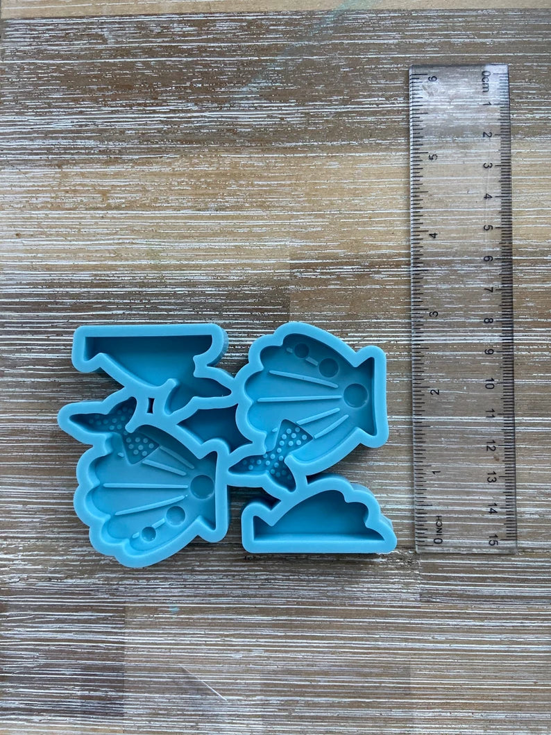 Sea Shell Straw Topper Mold