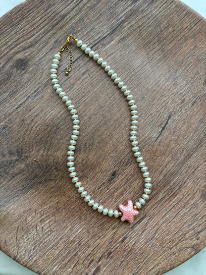 Starfish Pearl Necklace